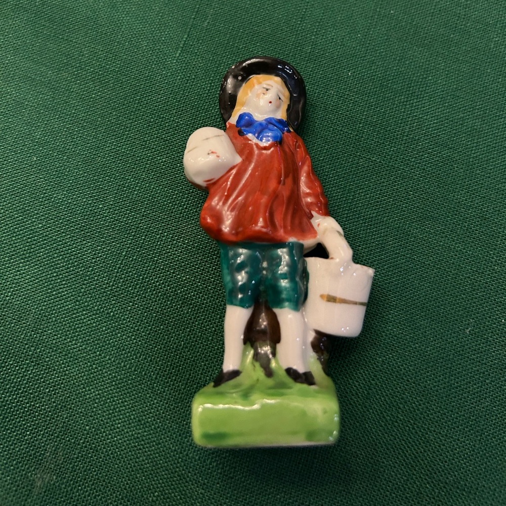 Occupied Japan, boy with water pail figurine